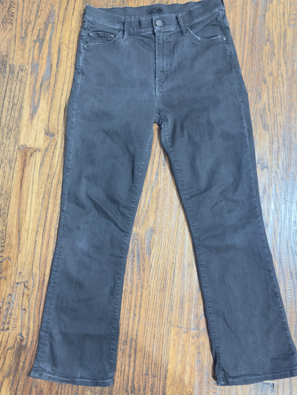 Mother Black The Insider Crop Jeans, 27